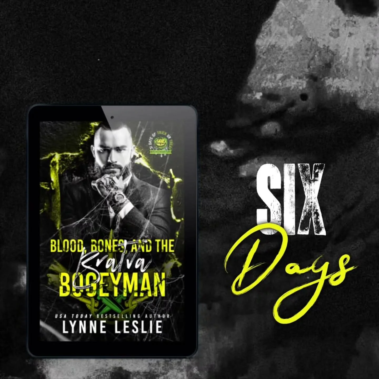 Just six more days! Want a peek of Cressida's monster man?

-------

&copy;Lynne Leslie, Blood, Bones, and the Bratva Bogeyman

Using my grip on her heart, I guide Giselda&rsquo;s knees to the concrete floor like a puppet string gone wrong. I step as