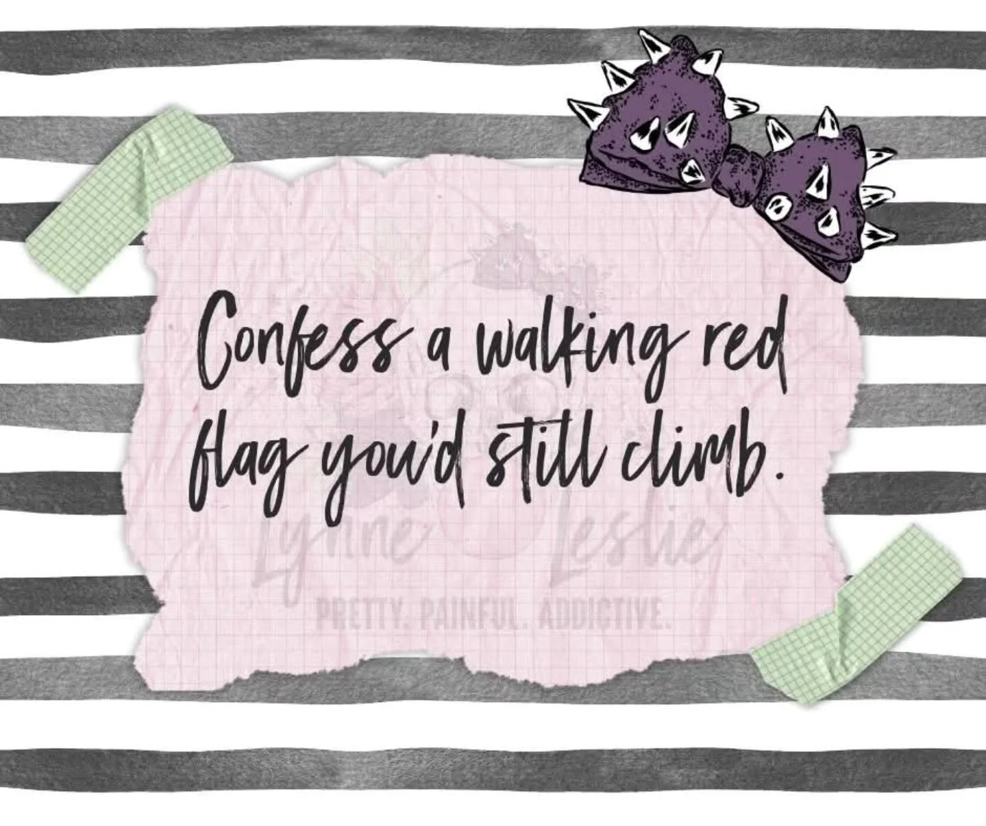 🩷Reader Confessions🩷

Today's confessional....Which walk red flag fictional ma would you'd still climb?