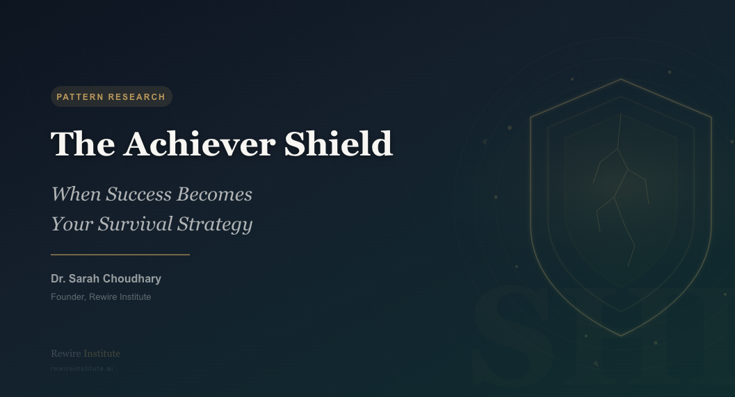 The Achiever Shield: When Success Becomes Your Survival Strategy