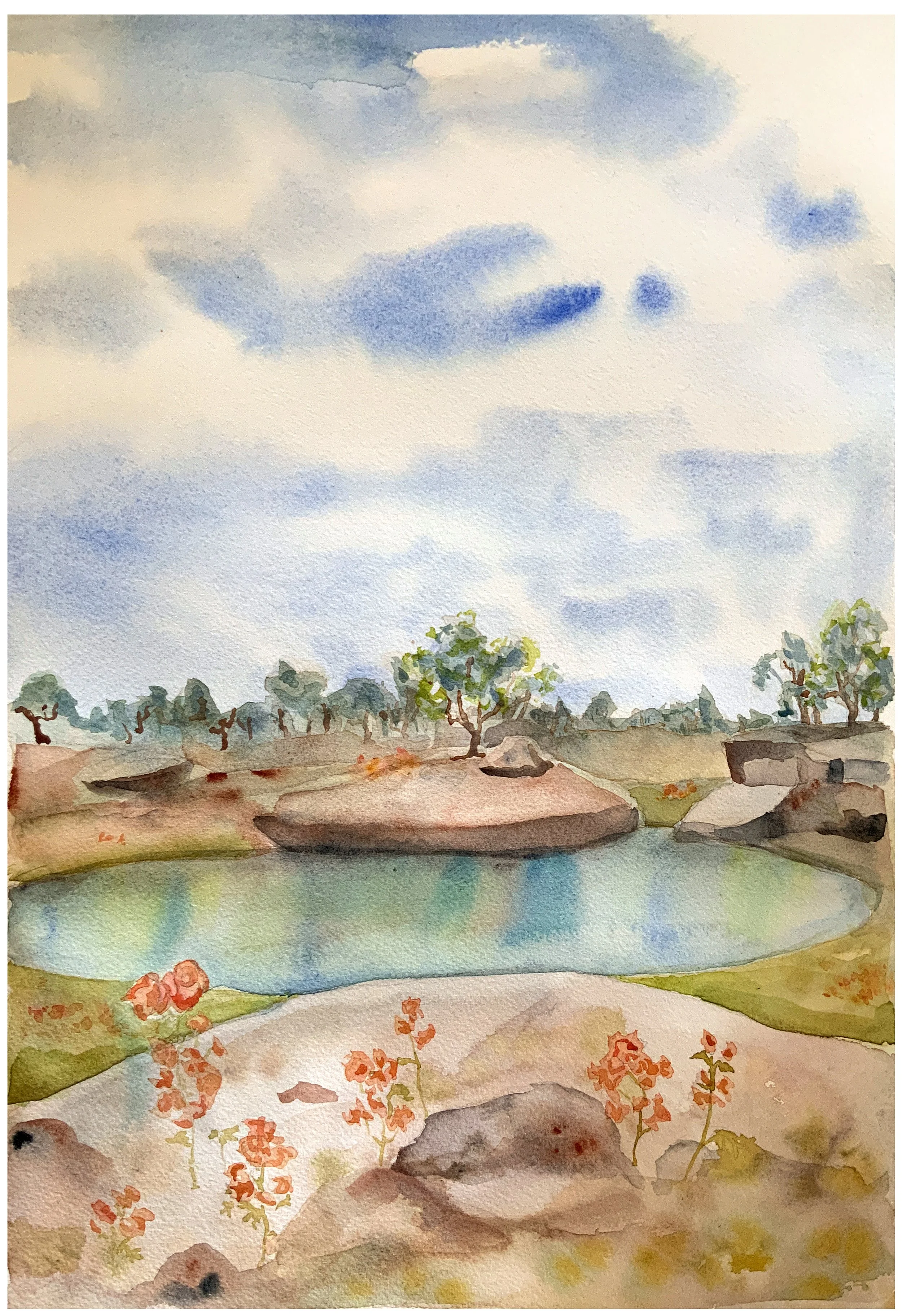 East Mountain; watercolor