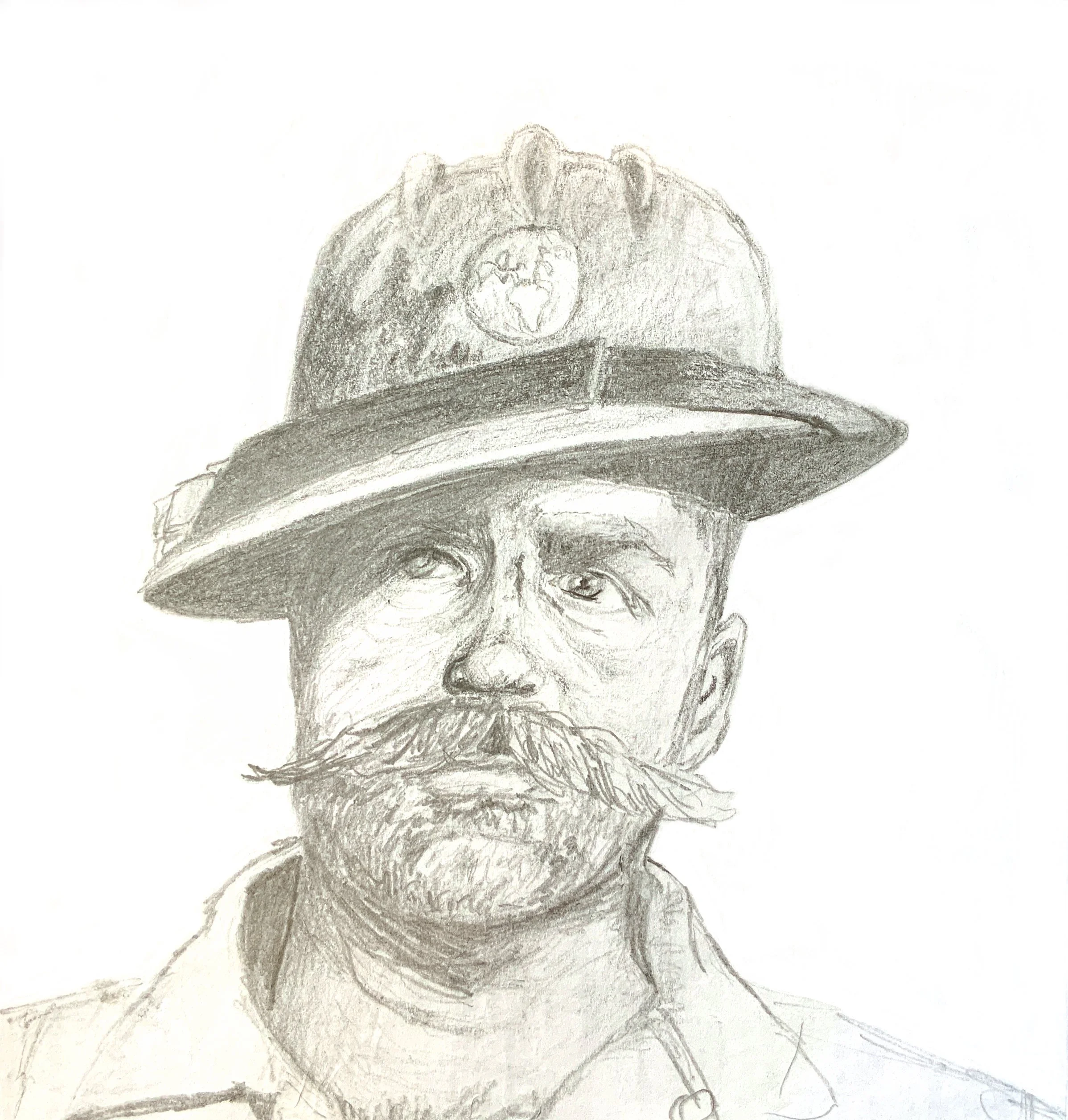 Forest Firefighter; pencil