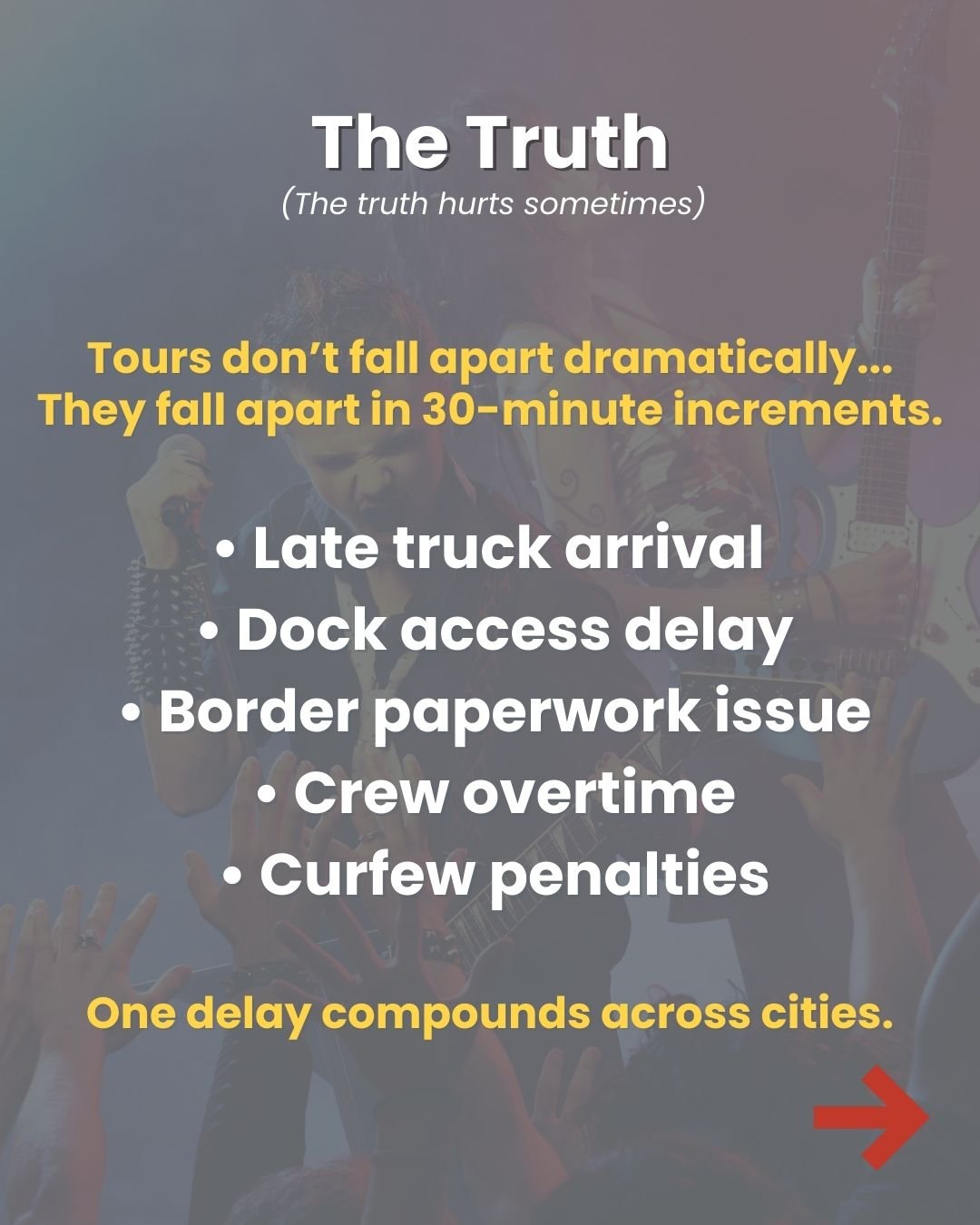 The truth of poor tour management