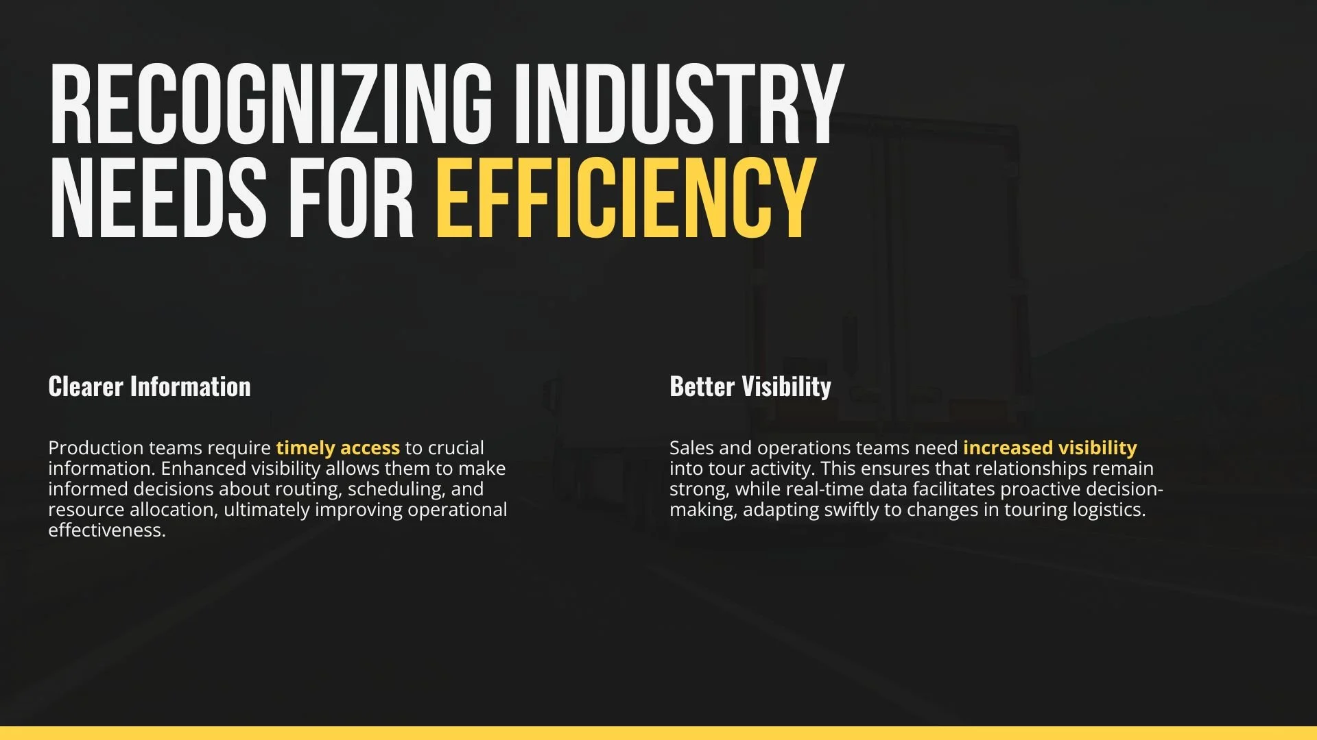 Production teams require timely access to crucial information. Enhanced visibility allows them to make informed decisions about routing, scheduling, and resource allocation, ultimately improving operational effectiveness.