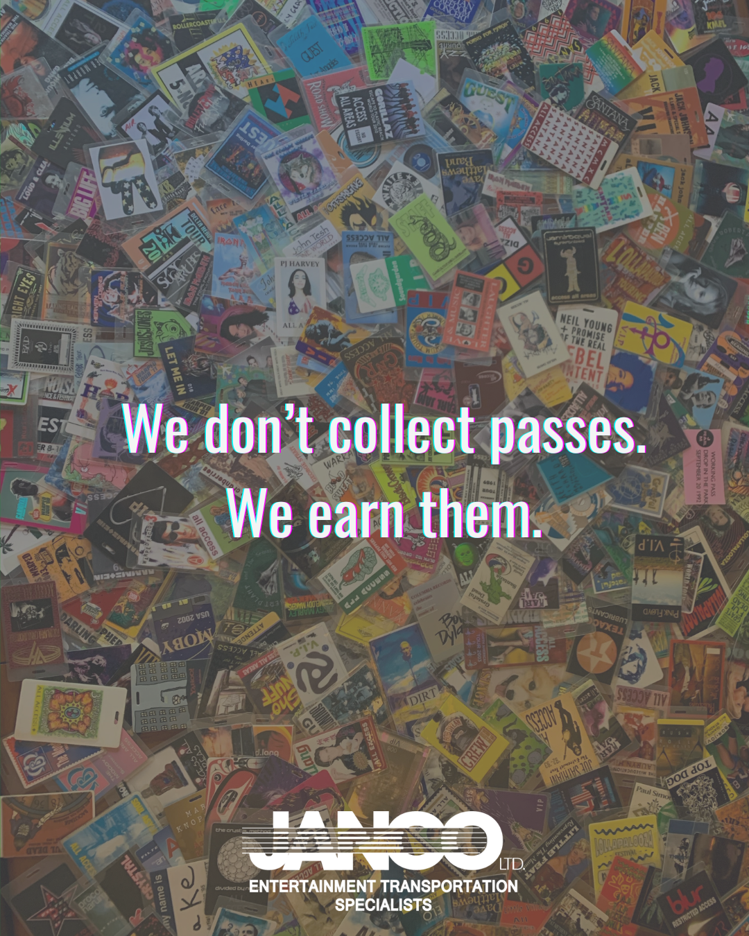 Janco Tour Passes Entertainment Touring Logistics