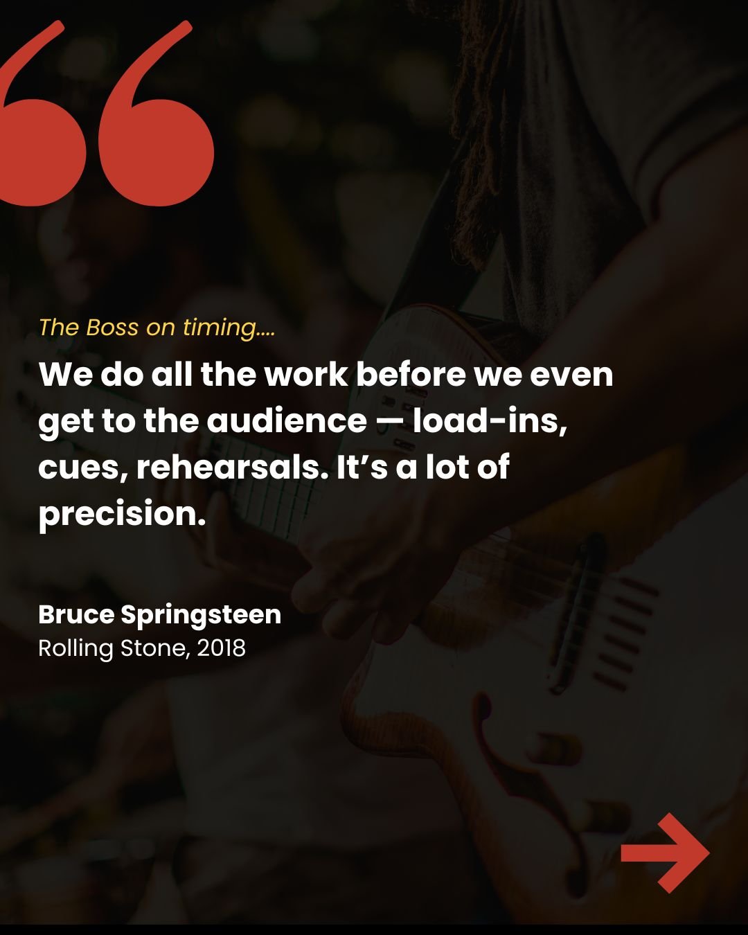 bruce springsteen on timing and rock n roll