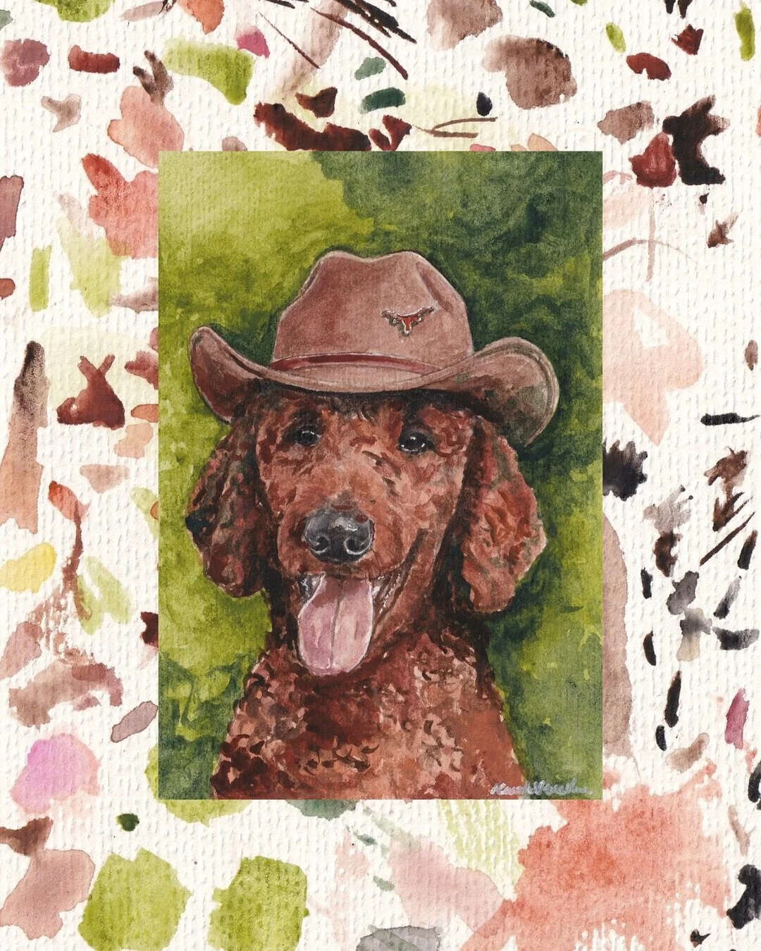 SOLD 
&ldquo;ut doodle&rdquo; 
watercolor on paper 
5x7 
 
#ut #universityoftexas #doodleart #picassoofthesouth #austintexasartist #atx #austintexasart