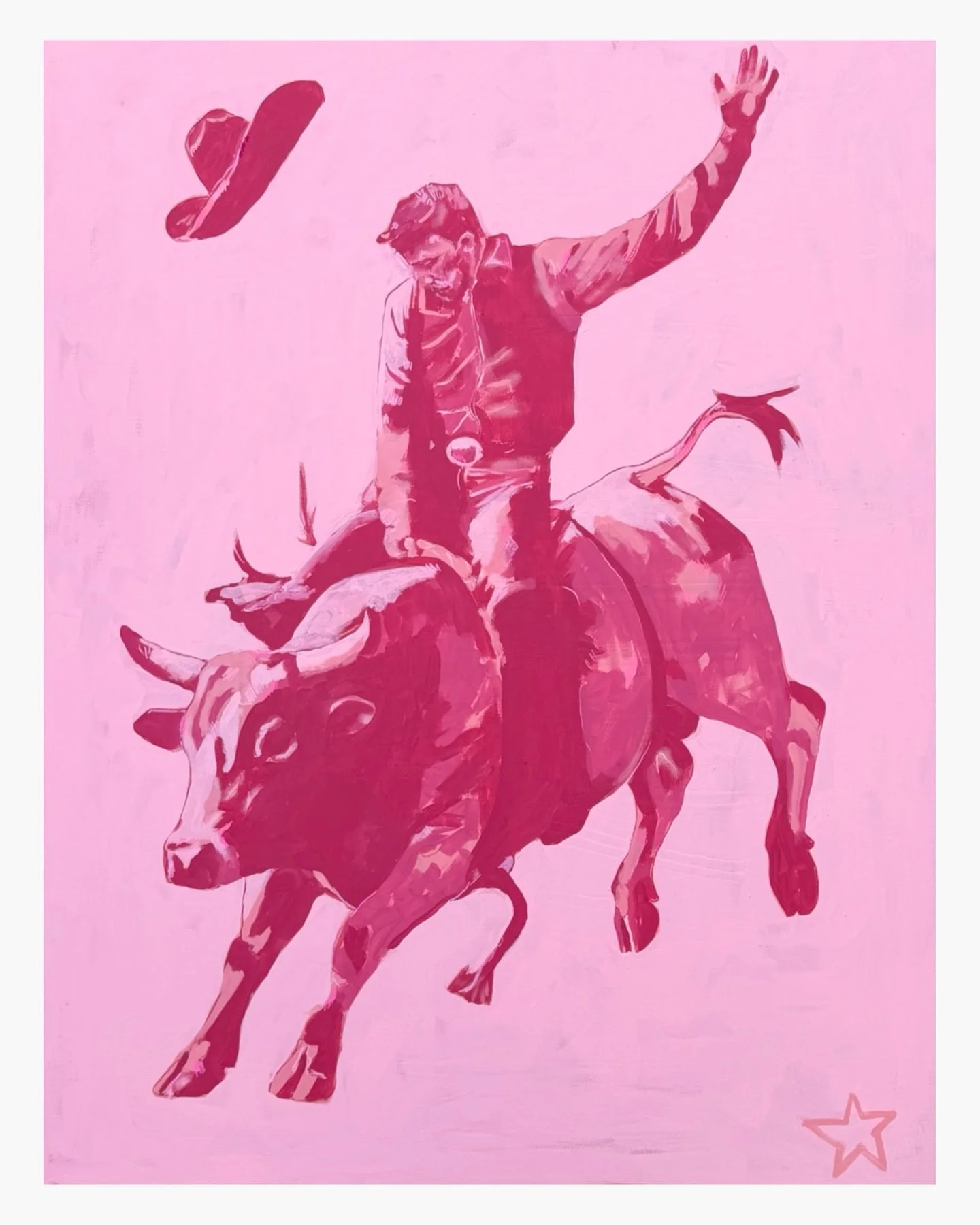 SOLD
&ldquo;RIDER&rdquo; original painting 
acrylic on canvas 
3&rsquo;x4&rsquo; 

#picassoofthesouth #austintexasartist #atxartist #westernart #horseartist