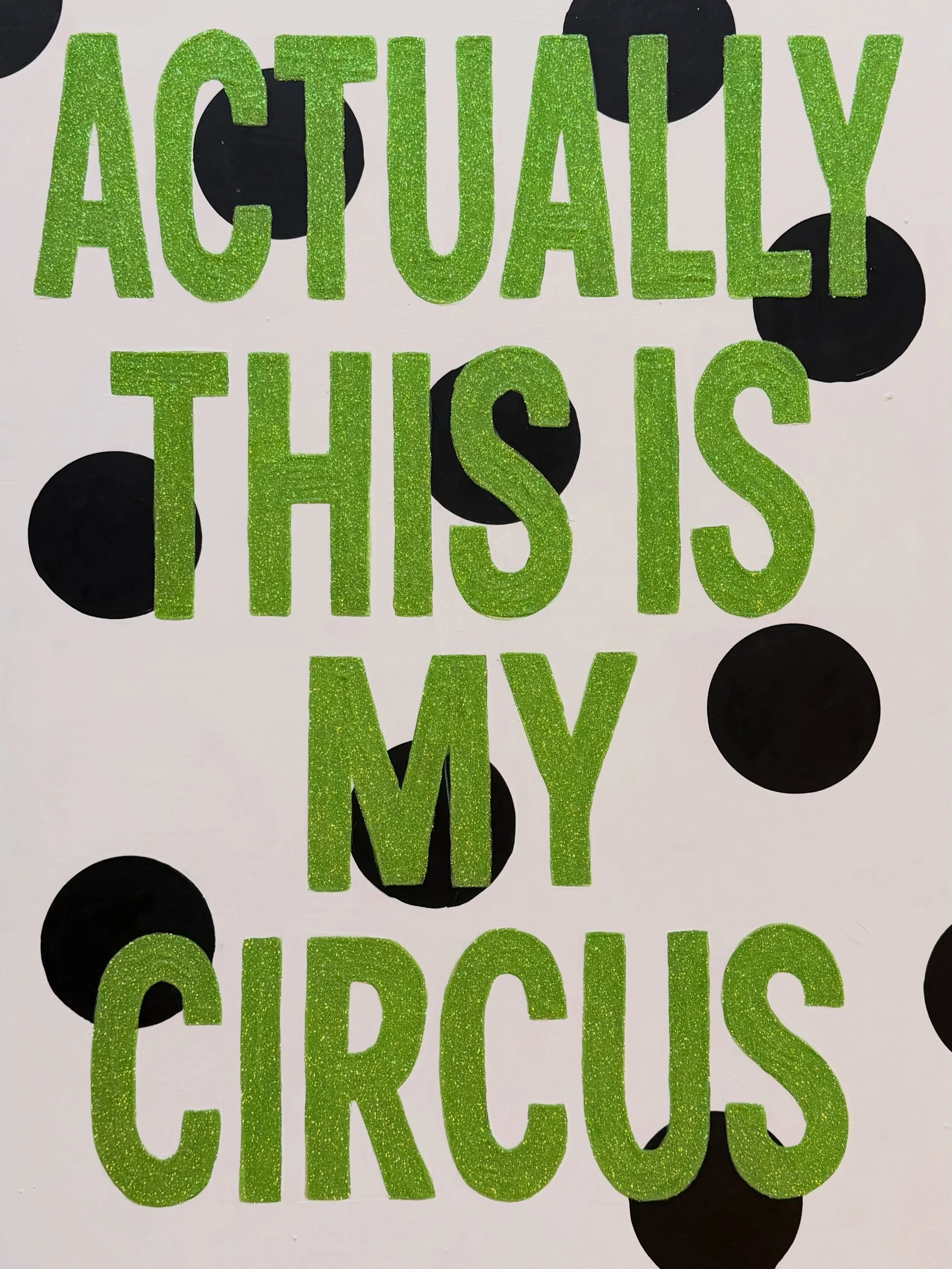 SOLD
&ldquo;Circus&rdquo; original painting 
Acrylic, glitter, canvas
36&rdquo;&times;48&rdquo; #picassoofthesouth
