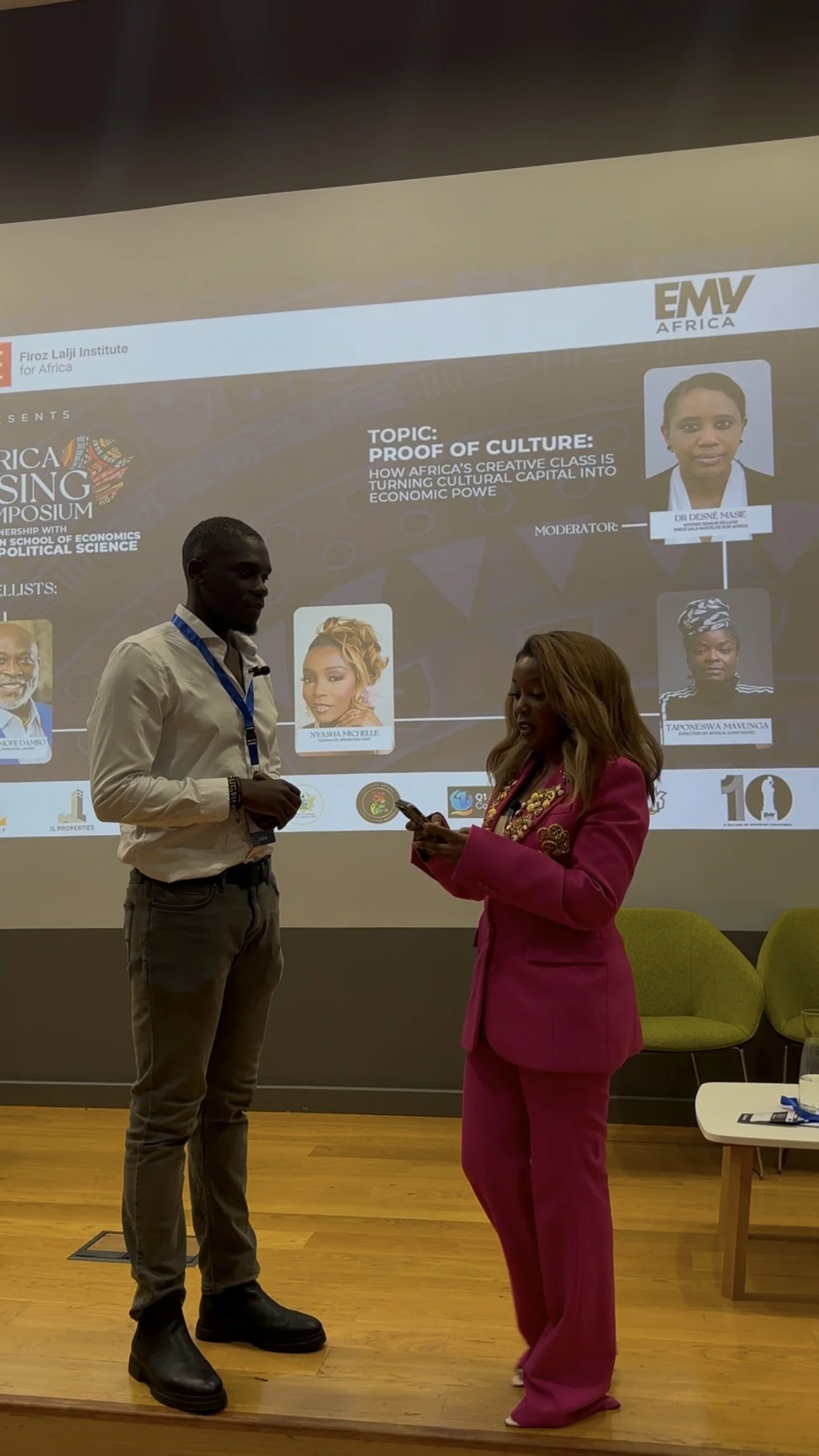 PFTD interview with BBC Journalist Nyasha Michelle at the EMY Africa Rising Symposium (LSE) 2025