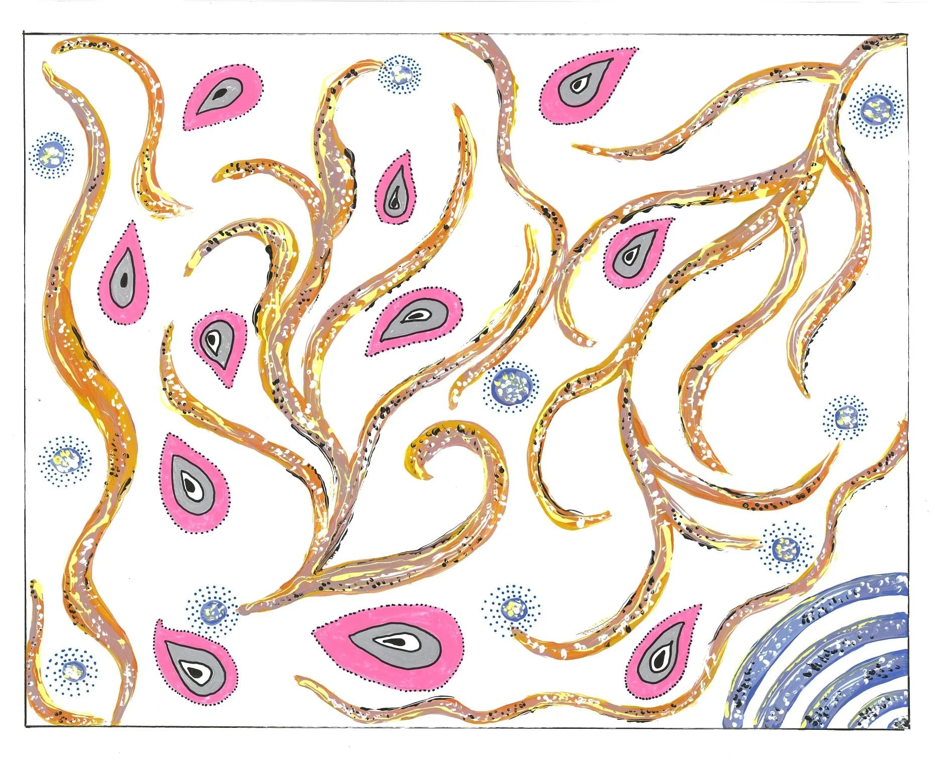 Entwurf der Wandgestaltung