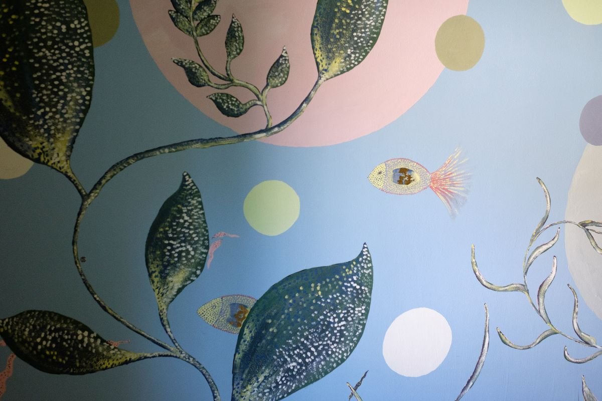 Wandgestaltung in der Zwischennutzung Karli17