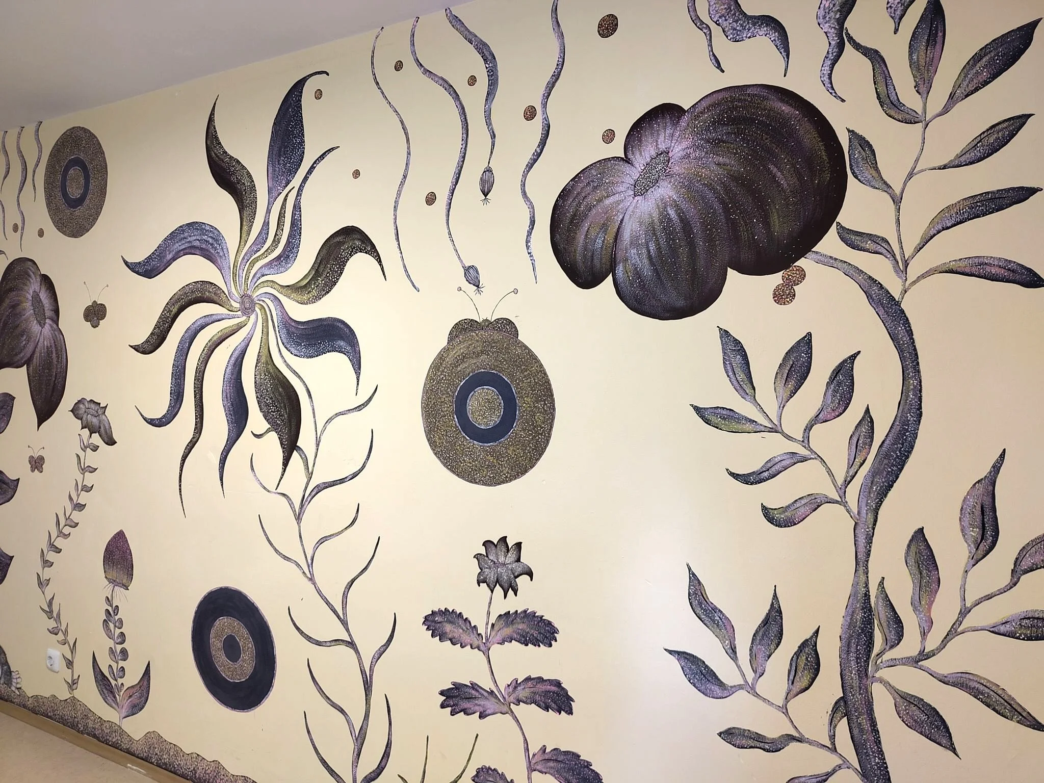 Wandgestaltung in der Zwischennutzung Karli17