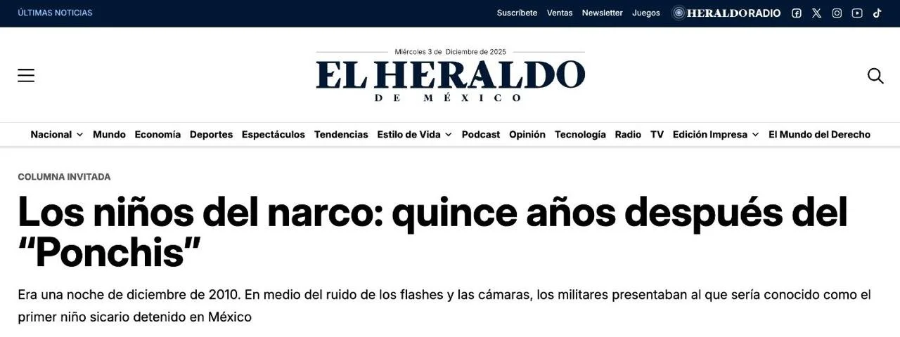 Los niños del narco: quince años después del “Ponchis”