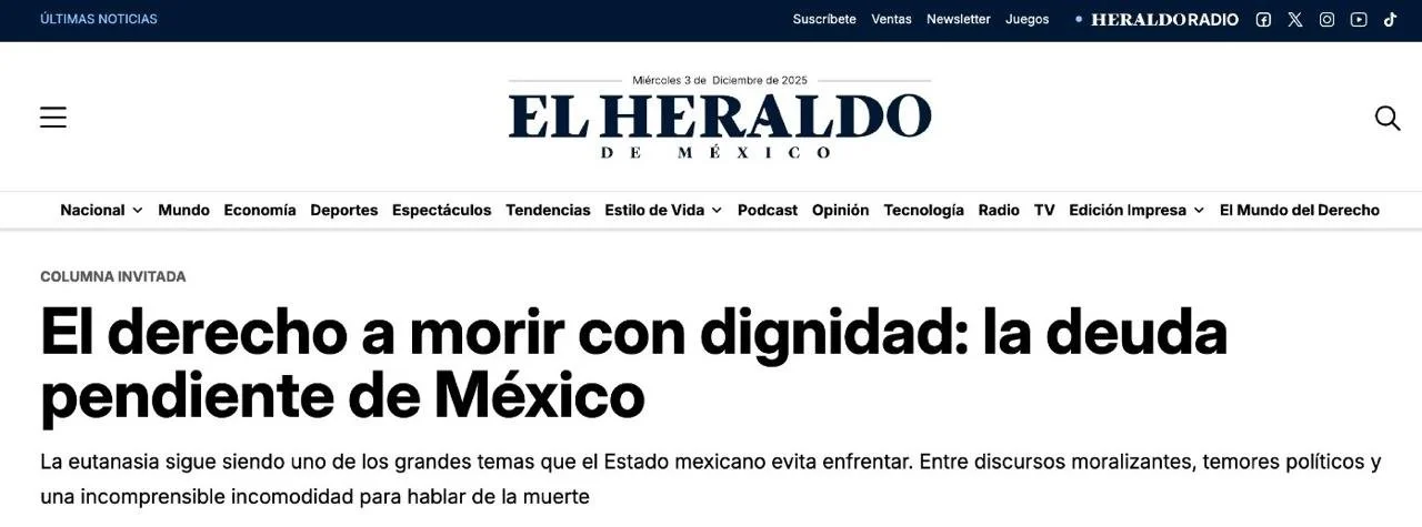 El derecho a morir con dignidad: la deuda pendiente de México
