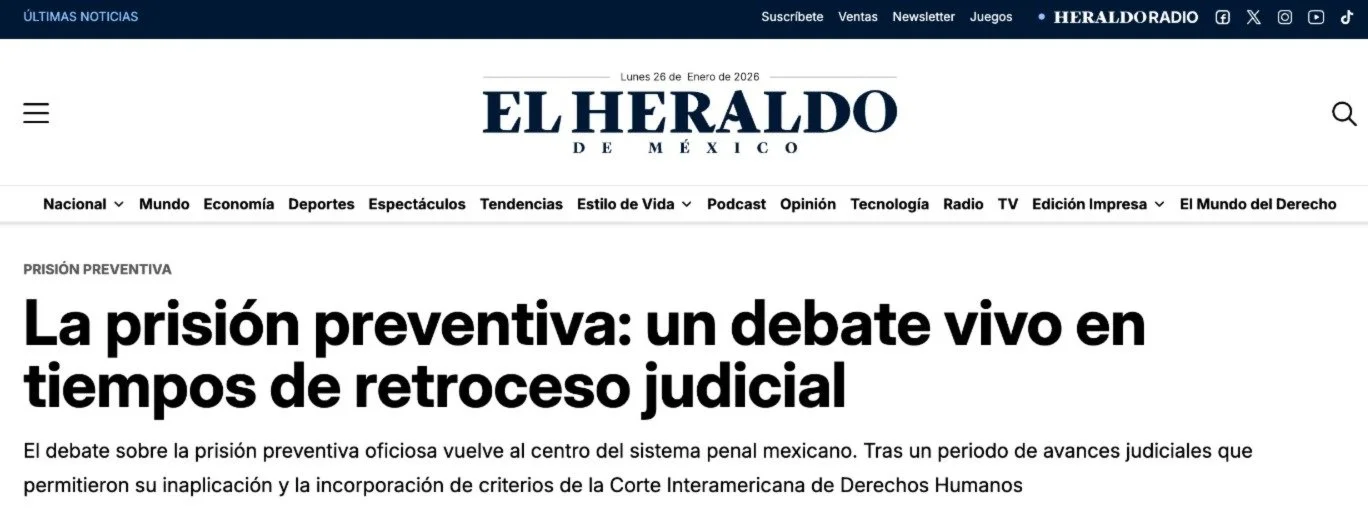 La prisión preventiva: un debate vivo en tiempos de retroceso judicial