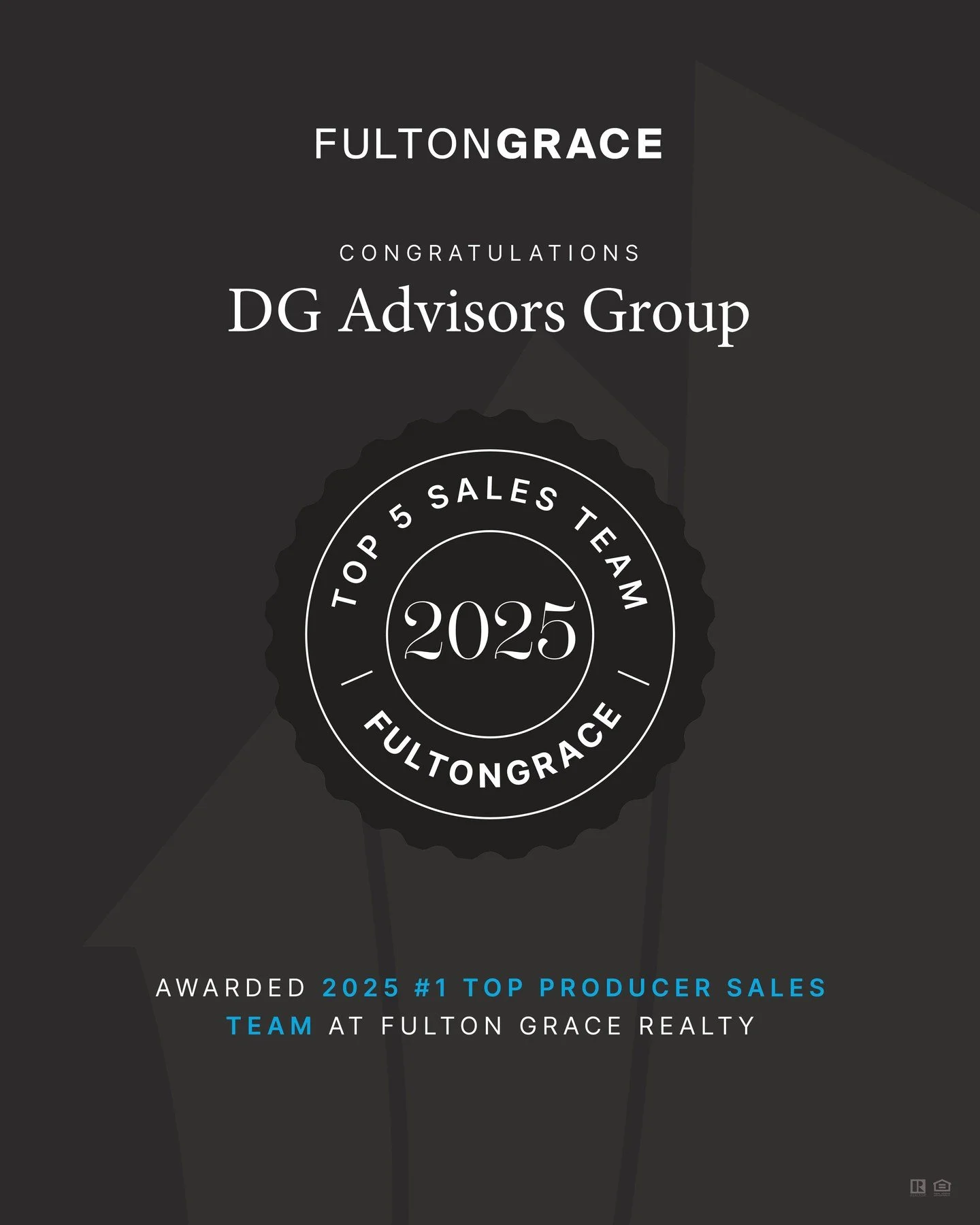 We are thrilled to be named the #1 Top Producer Sales Team of 2025 at Fulton Grace 🏆

This recognition is a reflection of the incredible perseverance, collaboration, and dedication of our entire team&mdash;showing up, pushing forward, and delivering