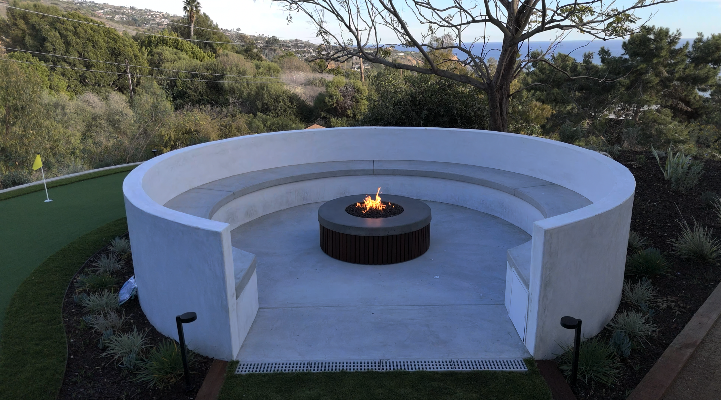 backyard fire pit construction rancho palos verdes
