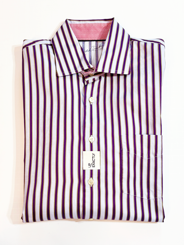 Purple Striped Button Down Shirt