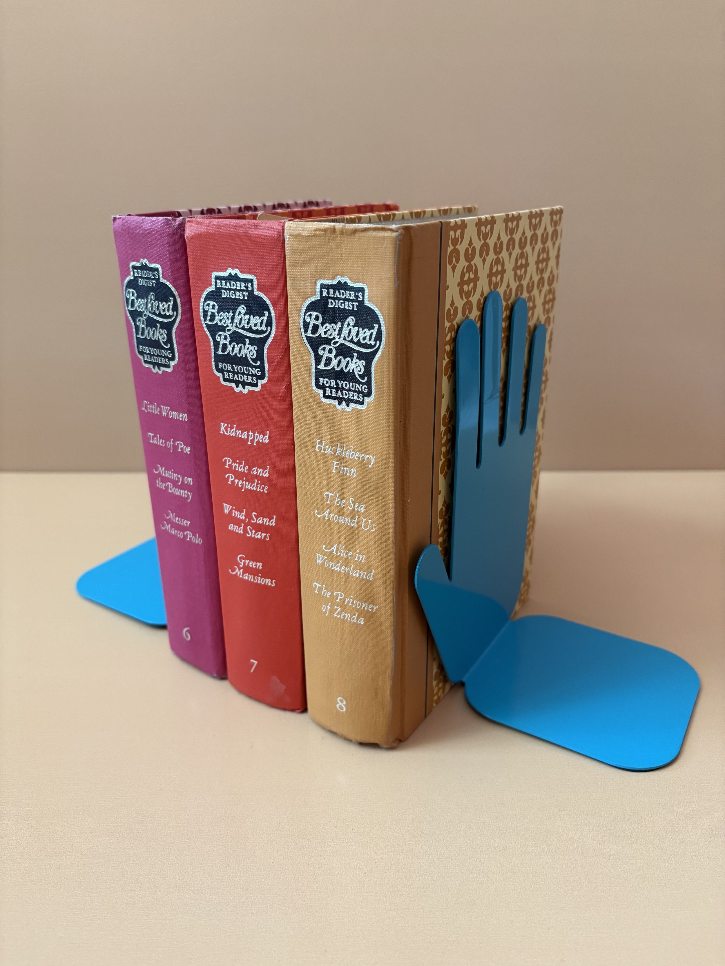 Pop Hands Metal Bookends
