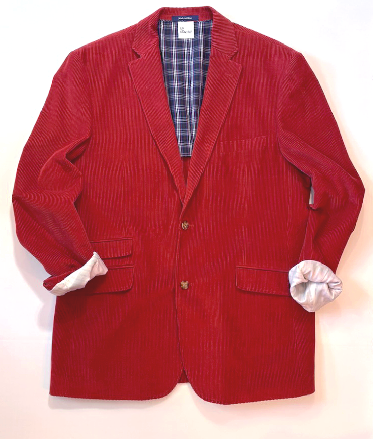 Red Corduroy Blazer