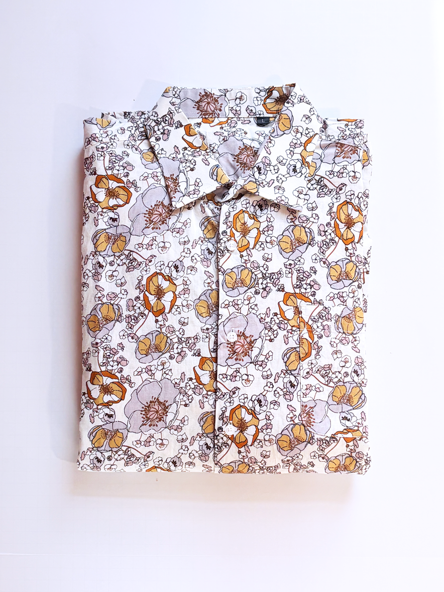 Neutrals Floral Shirt
