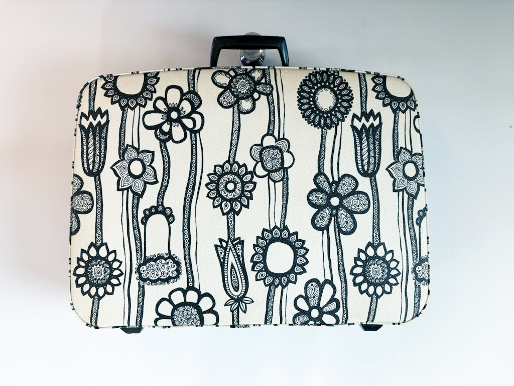 Vintage Samsonite Fashionaire Floral Suitcase