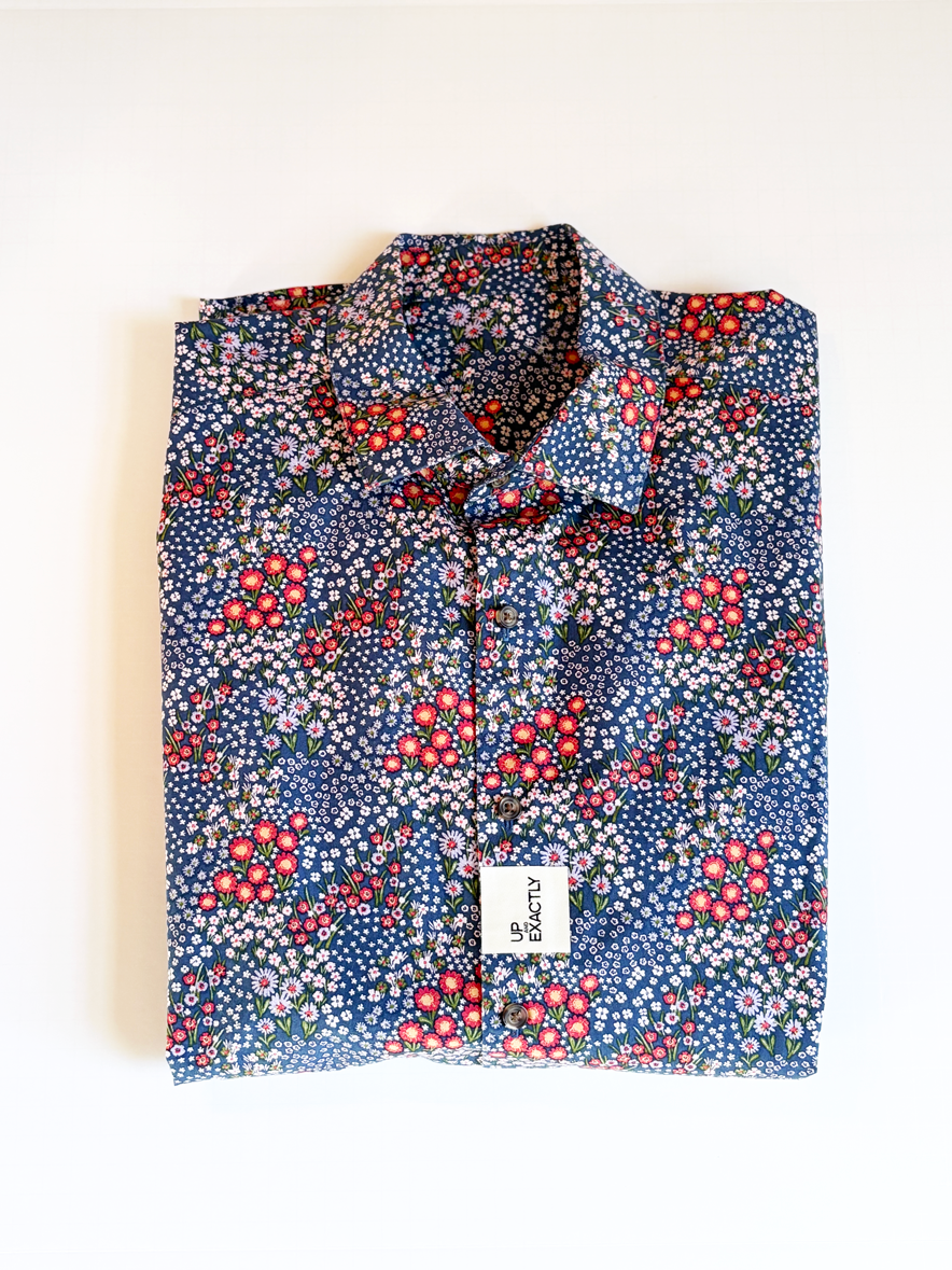 Navy Floral Shirt