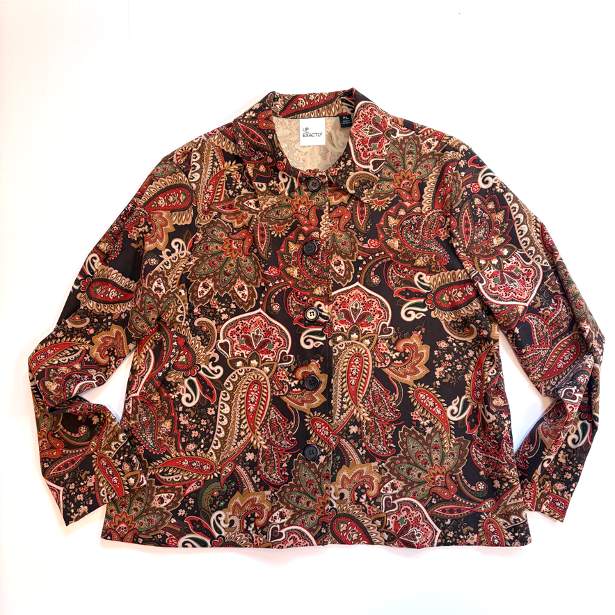 Vintage Paisley Shirt Jacket