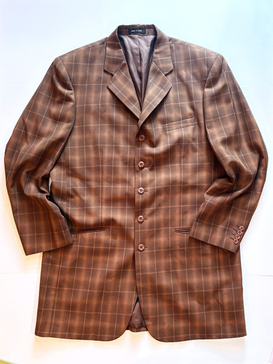 Rust Brown Extra Long Blazer/Dress