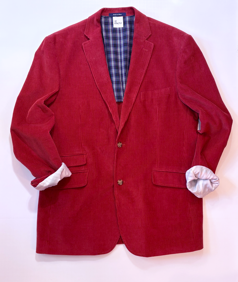 Red Corduroy Blazer