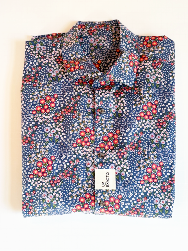 Navy Floral Shirt