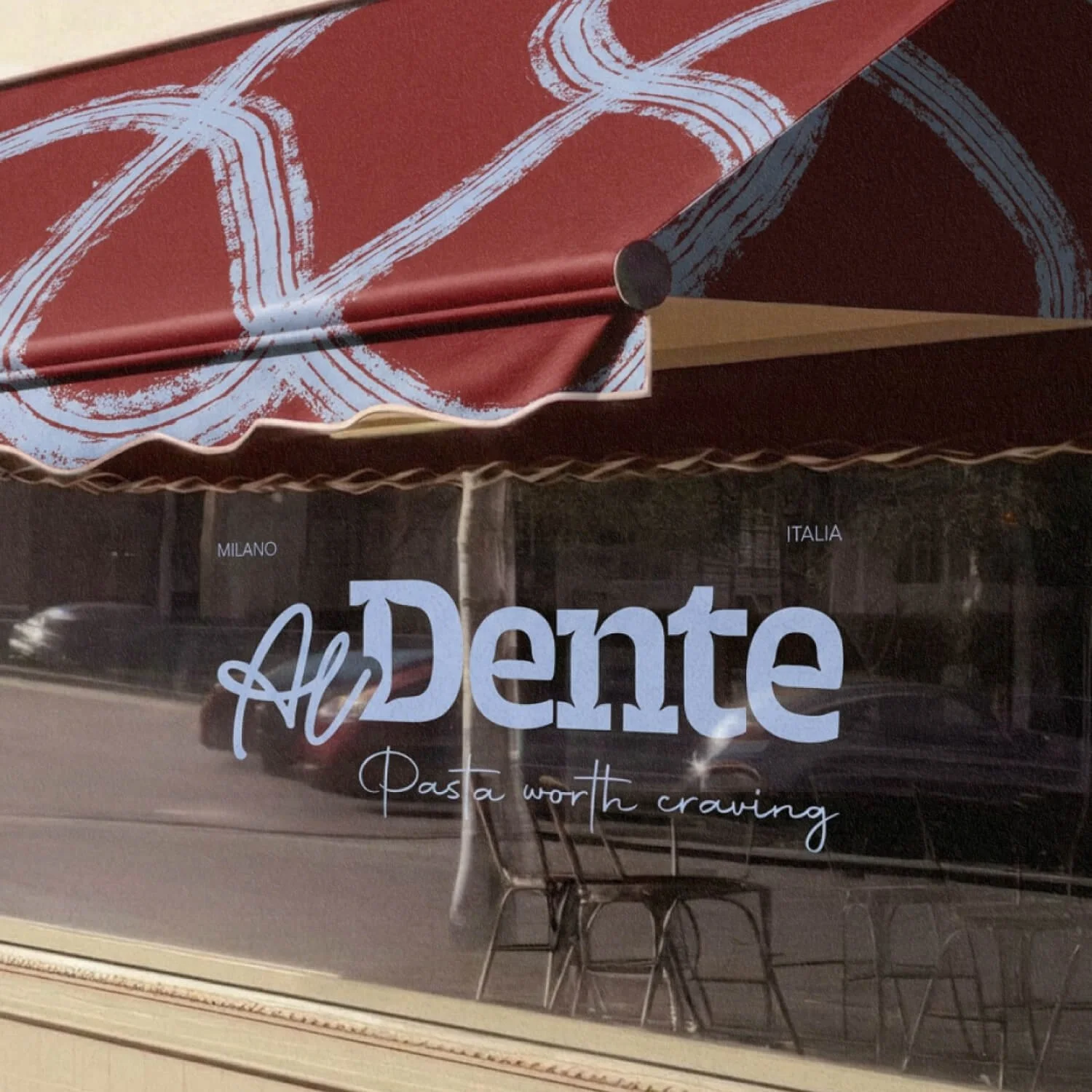 Al Dente — identité visuelle pour un pasta bar contemporain