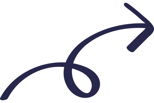 Une flèche courbée pointant vers la droite.