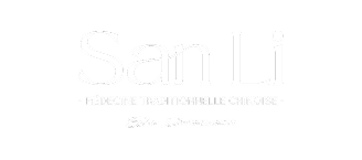Logo avec le texte 'San Li, Médecine Traditionnelle Chinoise, Éric Drouanau'