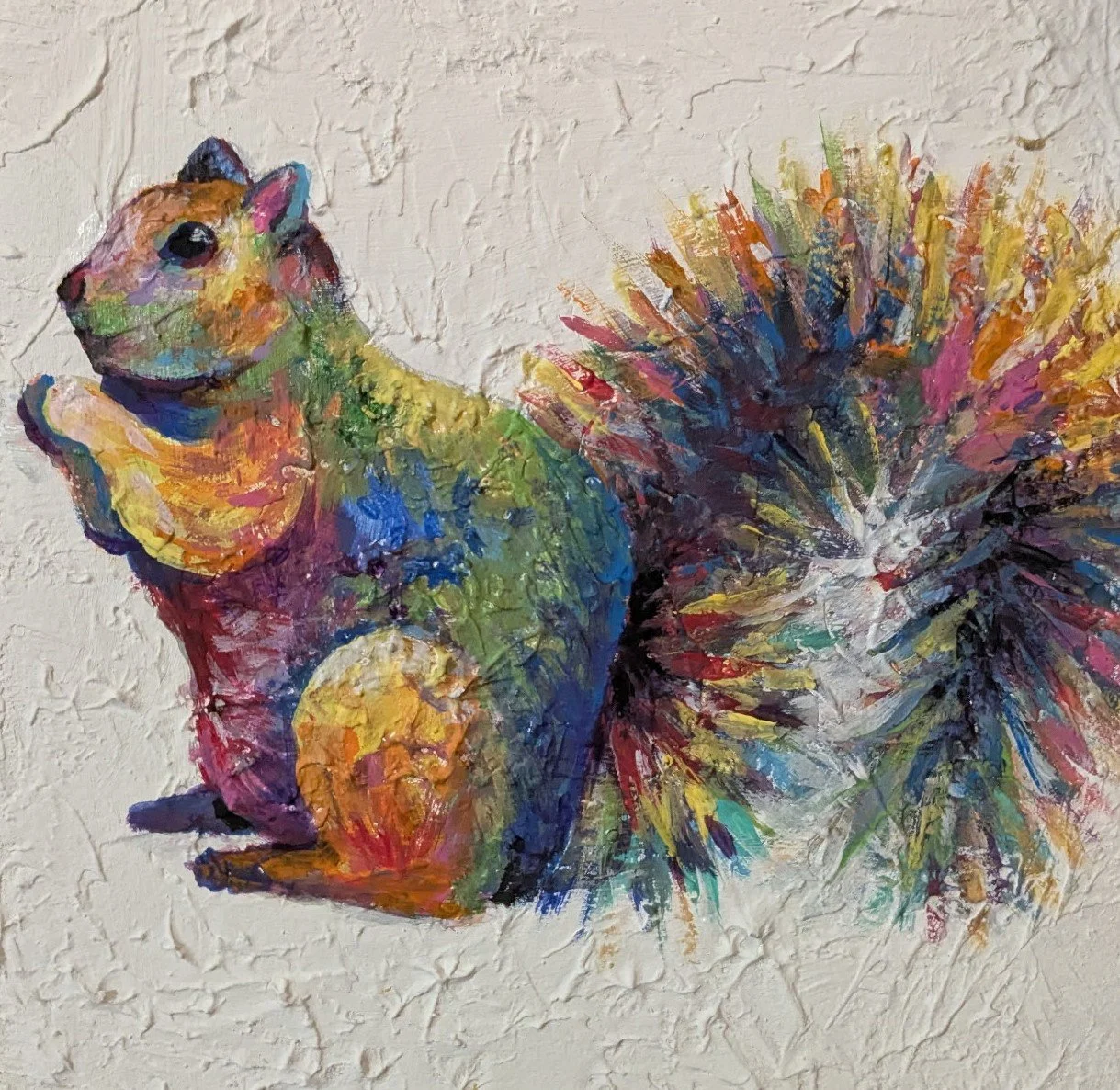 acrylic - rainbow squirrel.jpg