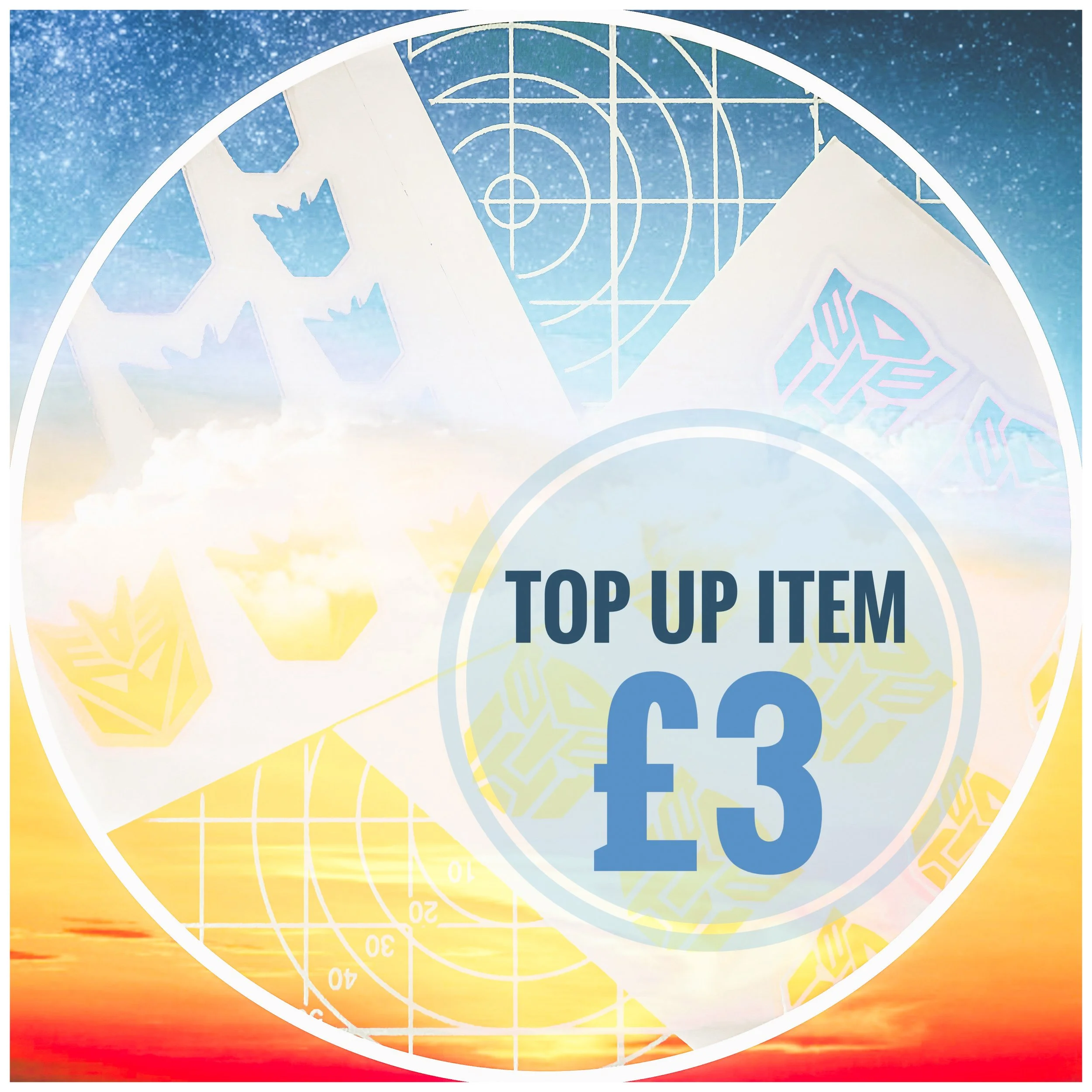 A £3 top-up payment, to be used to amend orders.