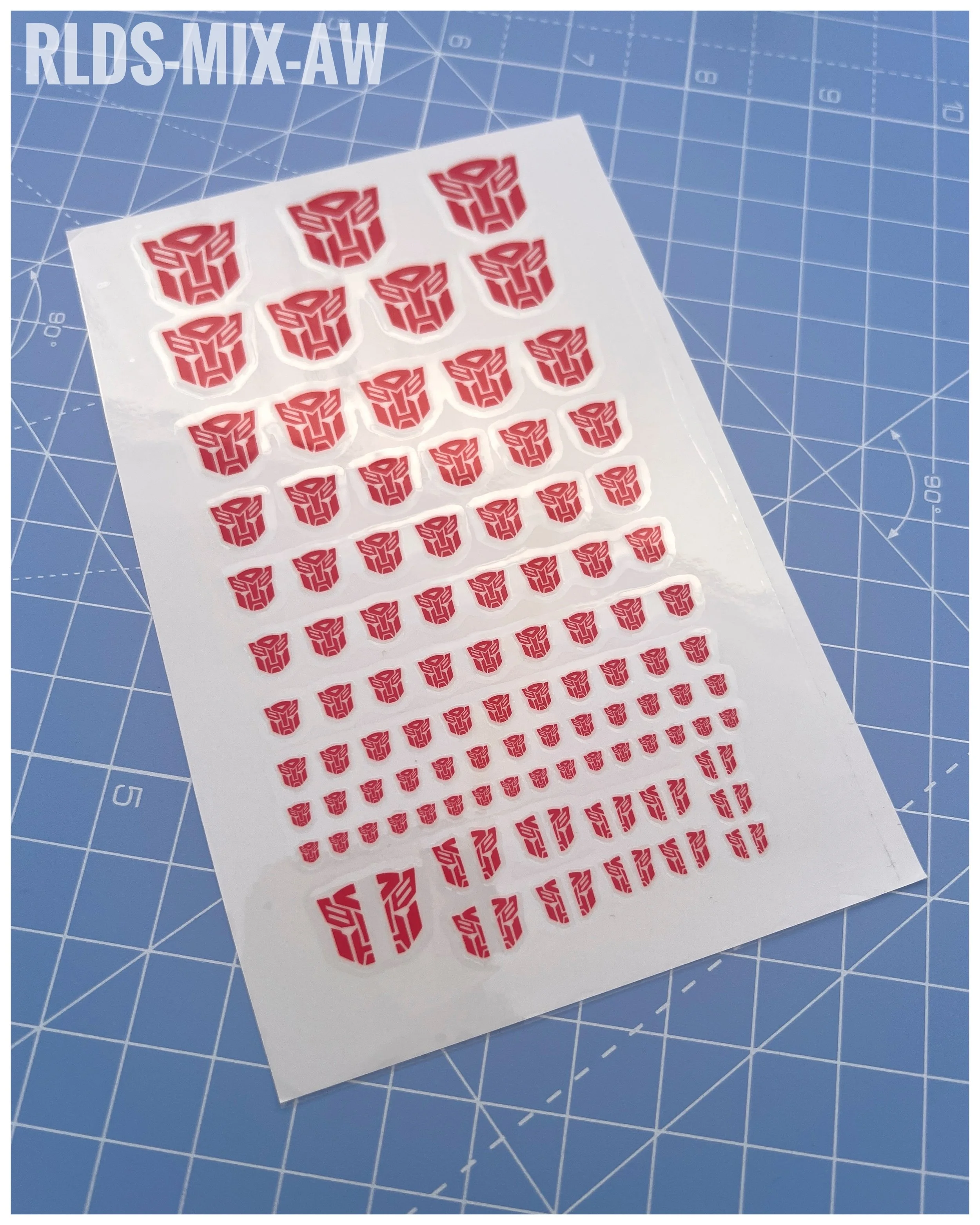 RLDS-MIX-AW - Bot logos, Red on White