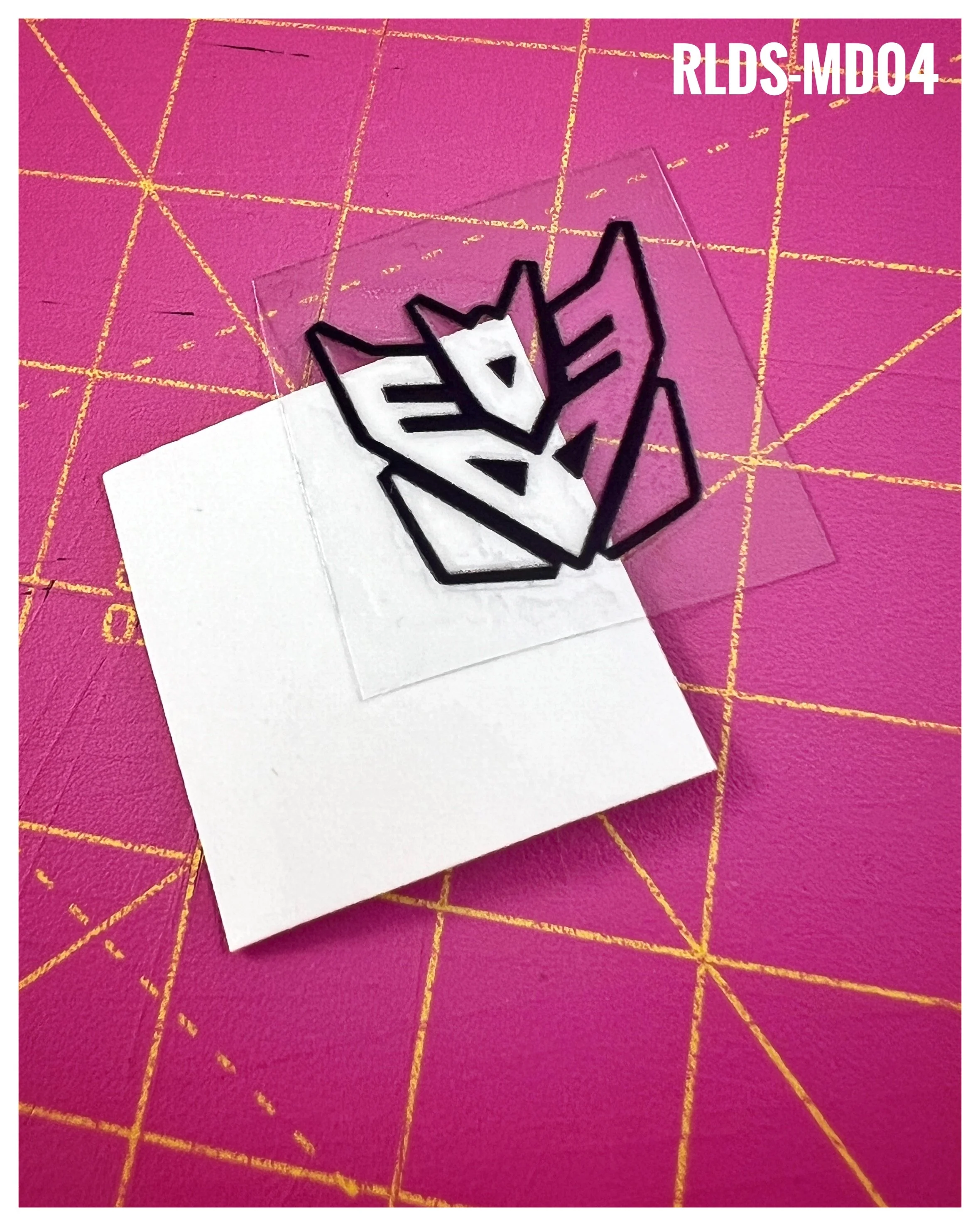 6 x medium 3D/raised toon style Con dry rub transfers, Black Outline with Clear background.