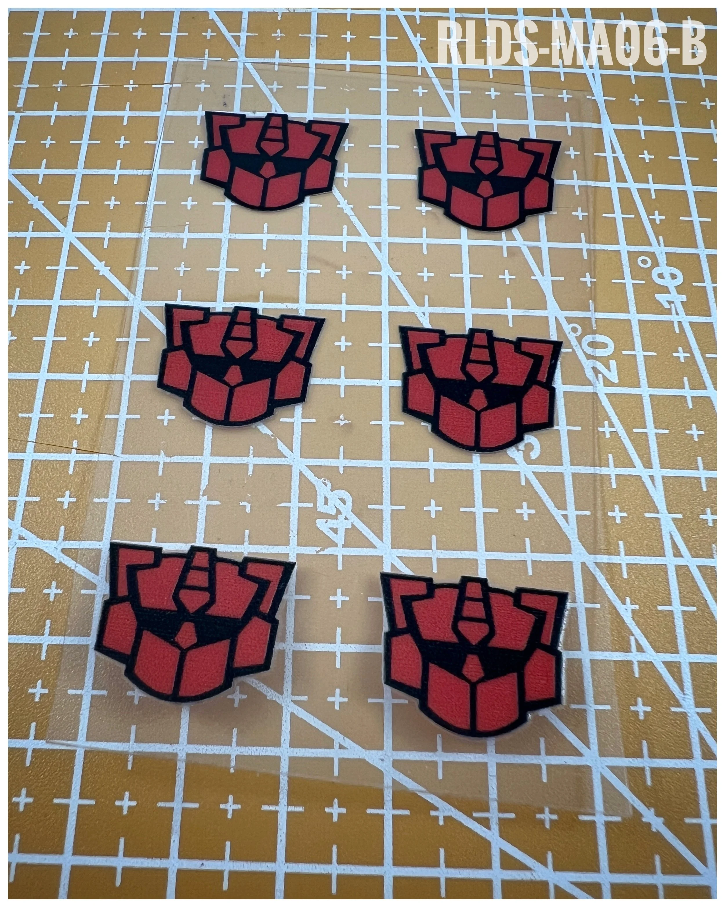 RLDS-MA06-B - Oversize G2 Bot logos, Red on Black