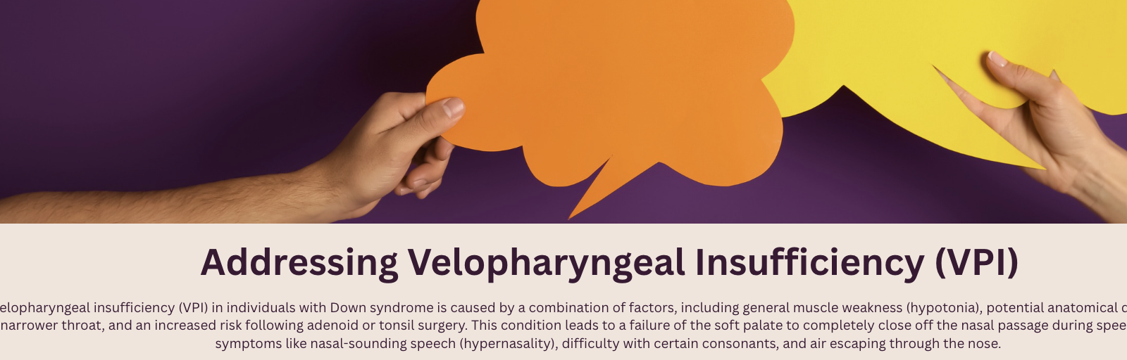  Velopharyngeal Insufficiency 