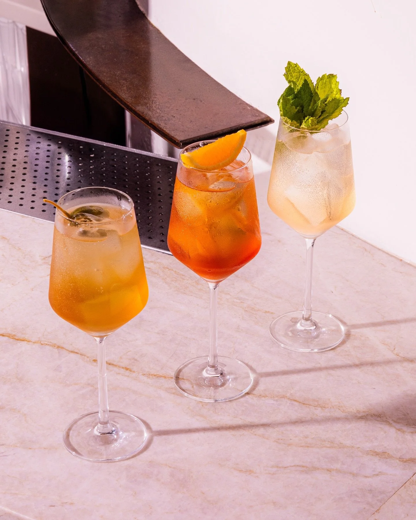 Three spritzes, zero regrets.⁠
⁠
🍸 Hugo, but better⁠
🍸 Savory, for the curious⁠
🍸 Aperol, upgraded⁠
⁠
Try the new flight at In Plain Sight.