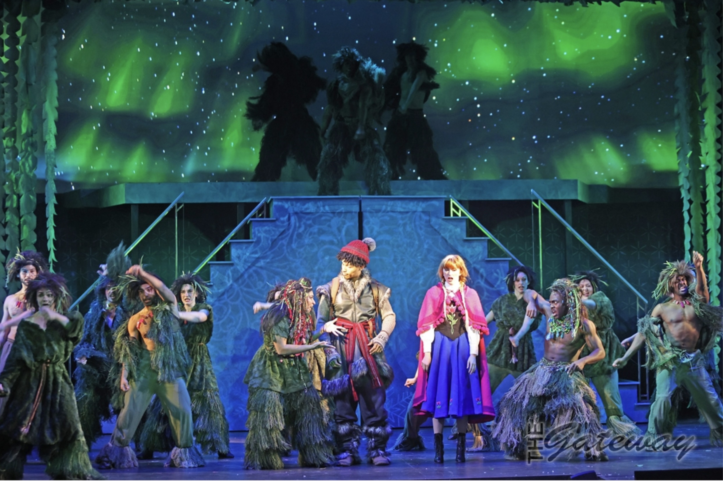 Ensemble in the Long Island Regional premiere of Frozen at The Gateway Playhouse