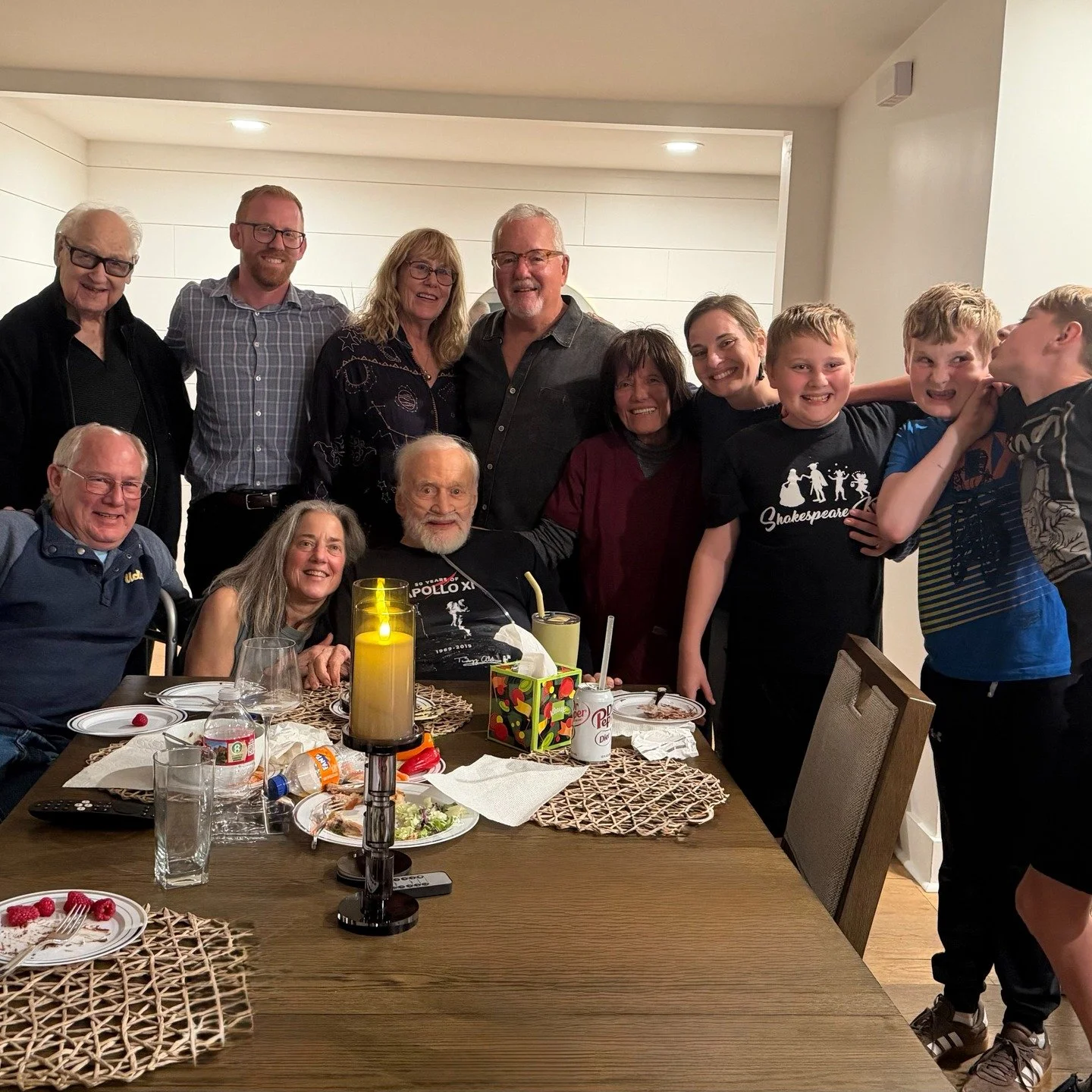 Happy 96th Birthday to our dad, Buzz Aldrin!

We had a delightful birthday celebration, surrounded by family at home. Thank you for all the well-wishes from around the globe. It made his day even more special. Dad is loving his new place, and we&rsqu
