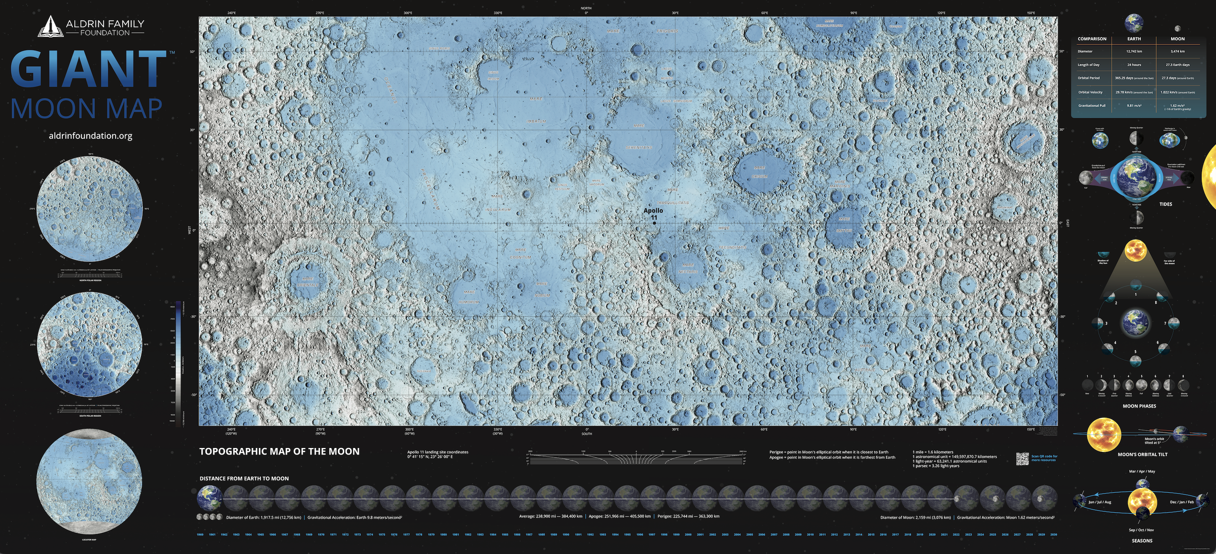 Aldrin Family Foundation's 2026 Giant Moon Map
