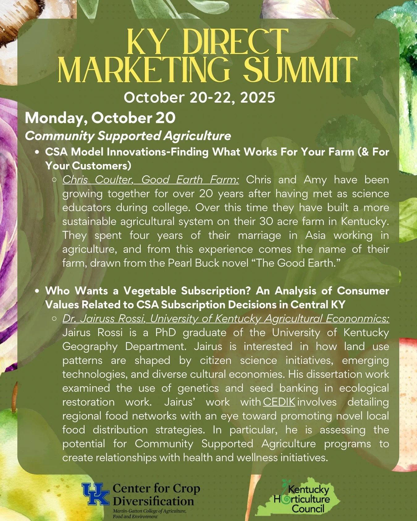 Still not sure whether the 2025 KY Direct Marketing Summit is for you? Check out the agenda for night 1 below! 

This event is free &amp; virtual. Sessions will be recorded, but only available if you register so tap the link in our bio!
