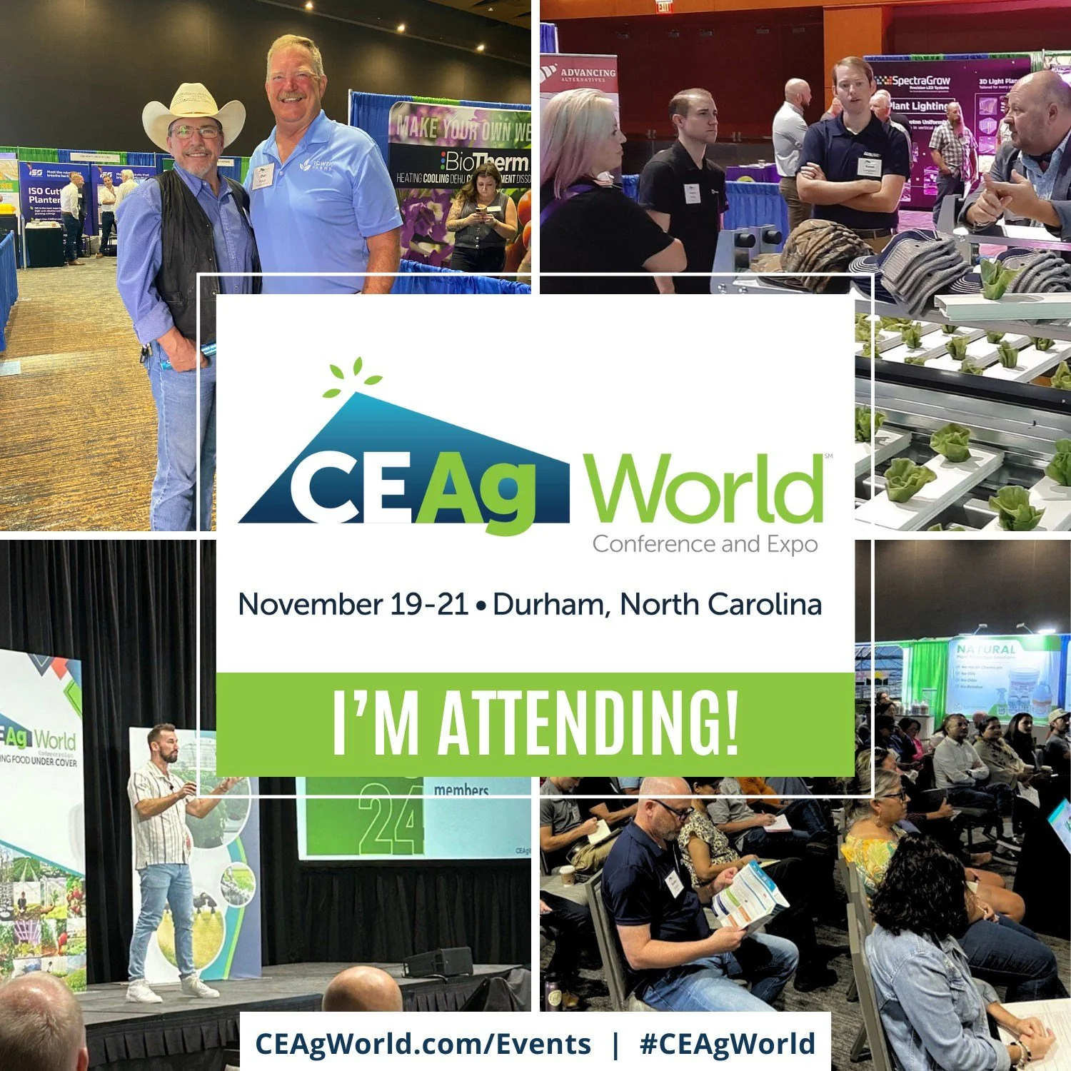 🥬🥬🥬We're attending!🥬🥬🥬

Interested in attending the @@ceag_world Conference and Expo? We've got a discount code to share with you! 💵💰💲

'KHC100' is for $100 off for all grower ally and supplier categories.

Growers are still FREE until Oct 3