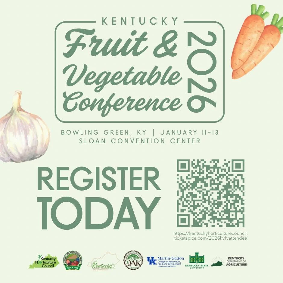 It&rsquo;s nearly time for the 2026 Kentucky Fruit and Vegetable Conference. Snagging your ticket for this two day event (plus pre-conference!) in Bowling Green, Kentucky couldn&rsquo;t be easier. Tap the link in bio to secure your spot today!