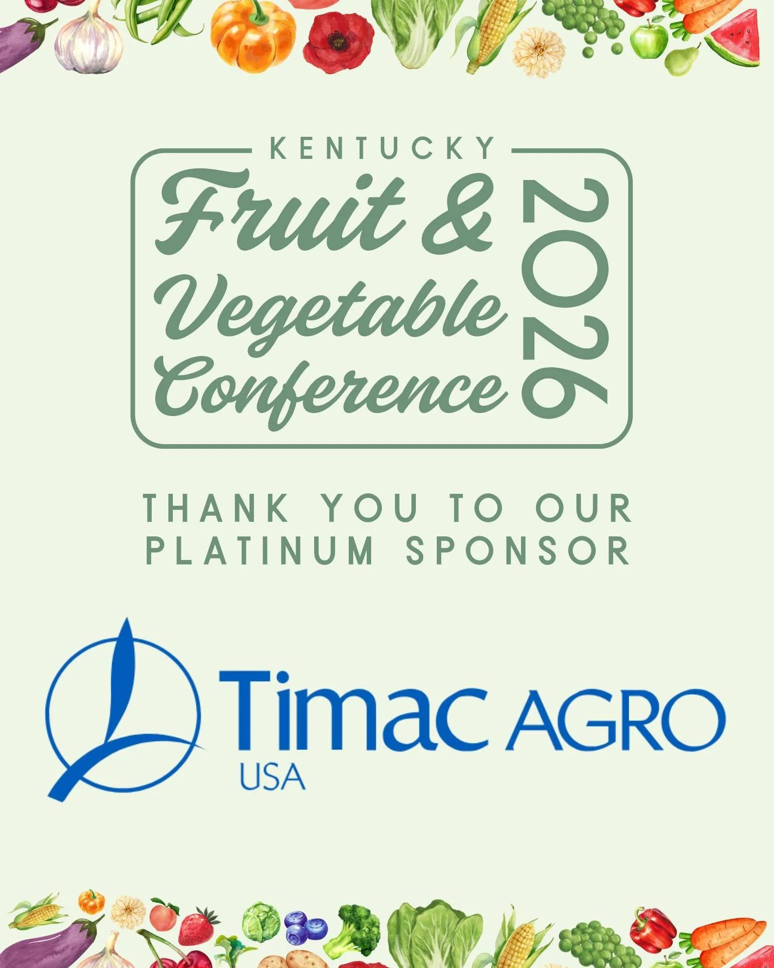 A thank you to our fourth &amp; final platinum sponsor for the 2026 Kentucky Fruit and Vegetable Conferece, @timacagrousa!

Nourish the soil with our specific soil conditioners, nourish plants with our fertilizers, and stimulate plant function with o