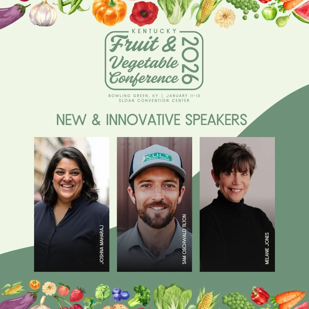 Have you checked out the conference program for the 2026 Kentucky Fruit &amp; Vegetable Conference? Take a peek at the link in bio and read below for a highlight on three speakers new to the conference.

Joshna Maharaj is equally talented a chef as s