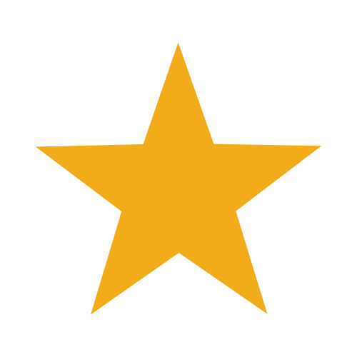 A large yellow star on a black background.